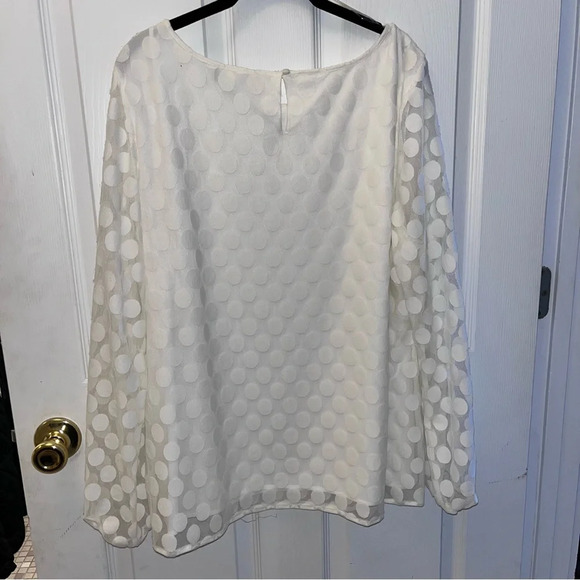 NNE WEST WOMENS LING SLEEVE BLOUSE XLG - Picture 3 of 3